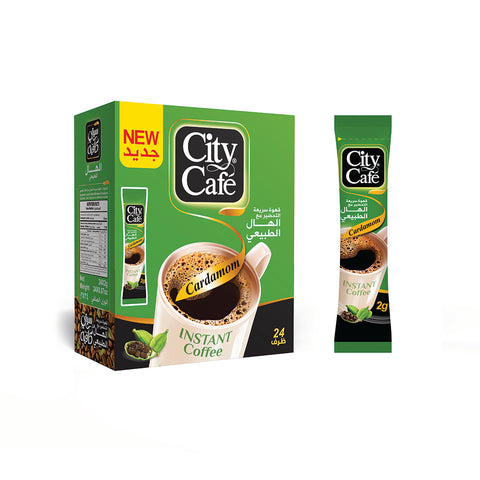 City Café Original Instant Coffee with Natural Cardamom (24 Sticks)