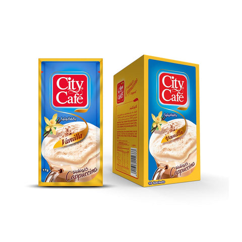 City Cafe Vanilla Cappuccino - 10 sachets