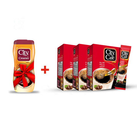 Offer: 3 City Cafe Original 24 sachets + Free City Creamer 170g