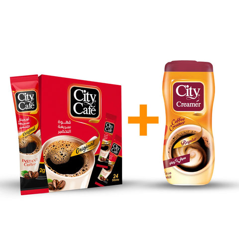 Offer: City Cafe Original 24 Sachets + City Creamer 170g