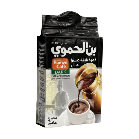 Hamwi Cafe Dark Roasted Turkish Coffee (With cardamom) – 90g & 180g