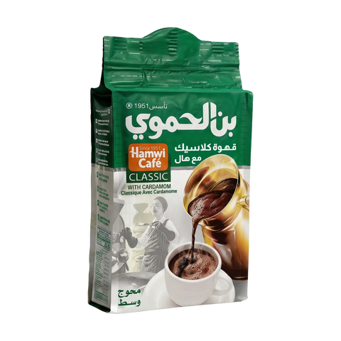 Hamwi Cafe Medium Roasted Turkish Coffee (With cardamom) – 90g & 180g & 450g