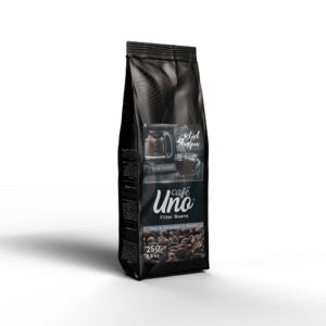 Black Shadow - Uno Cafe - American Filter Coffee Beans - 100% Natural from the Finest Coffee Farms - Smooth - 250g