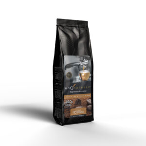 Oro Cremoso - Uno Spresso - Ground Espresso Coffee Beans - 100% Natural from the Finest Coffee Fields - Smooth Taste - 250g