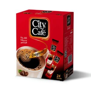 Original City Cafe Instant Coffee - Box Containing 24 Sachets, Enough For 24 Cups Of Instant Coffee