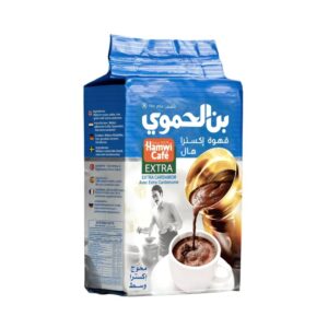 Hamwi Cafe, Medium Roasted Turkish Coffee Extra Cardamom, 180g, A blend of Robusta and Arabica beans from the best coffee fields in the world