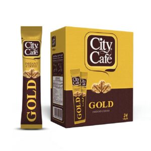 Gold City Café - Instant Coffee - Box Containing 24 Sachets, Enough For 24 Cups Of Instant Coffee