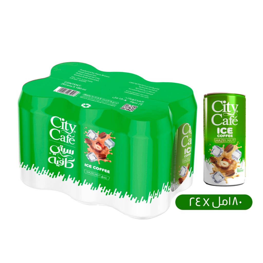 Hazelnut Iced Coffee City Café Box – 24 Cans – 180ml